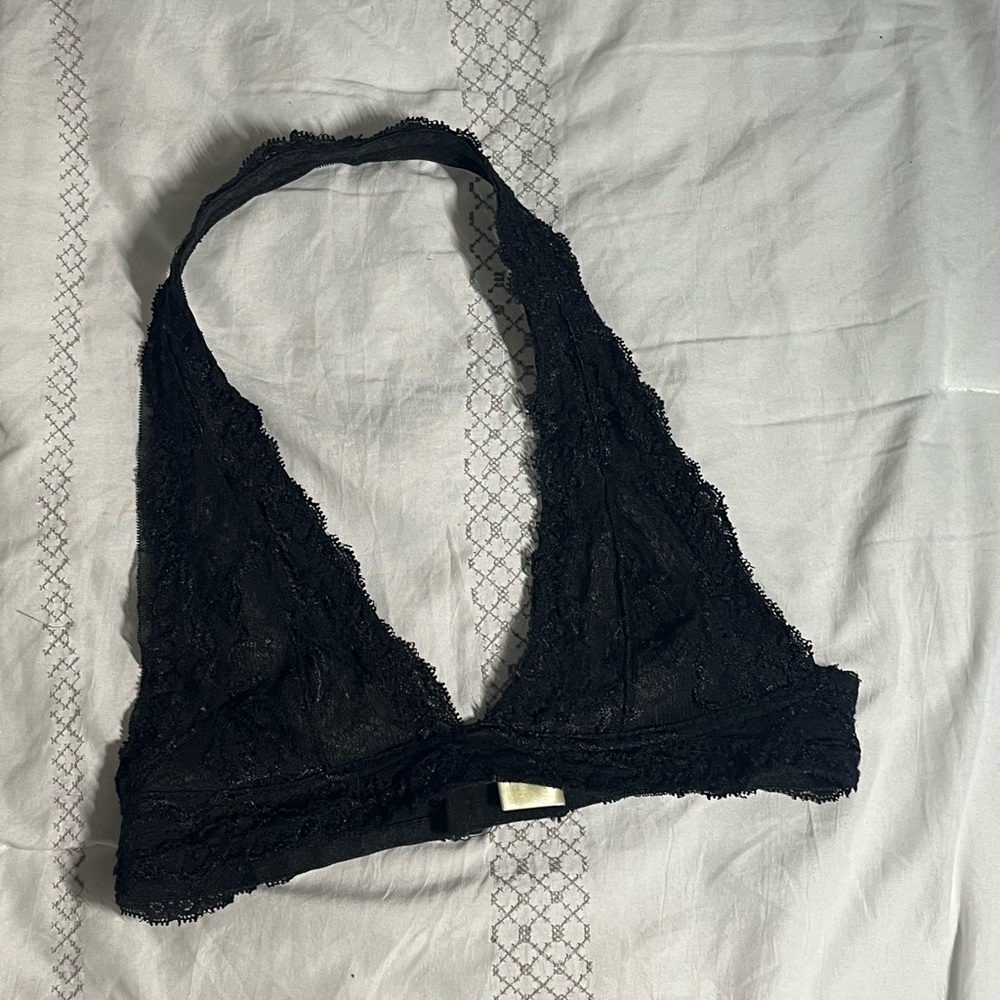 Black lace bralette